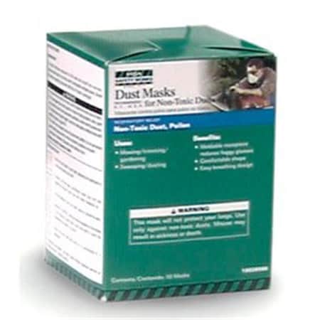 Msa Safety Msa Safety Works 10028560 Non Toxic Dust Mask; 50 Pack 4989331